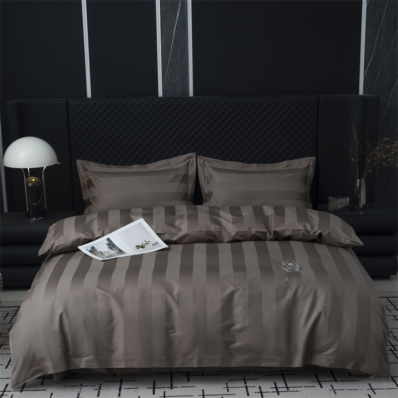 7cm Sateen Stripe 750TC Cotton Sateen Stramentum Set