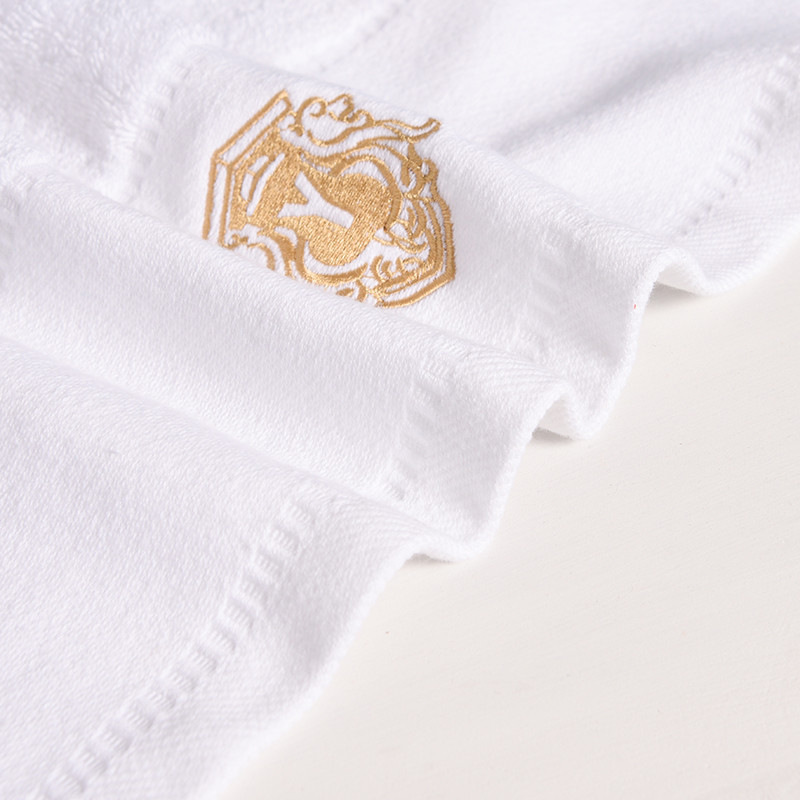 Custom Embroidery Logo 100% Cotton Hotel Towel Set Custom Embroidery Logo 100% Cotton Hotel Towel Set