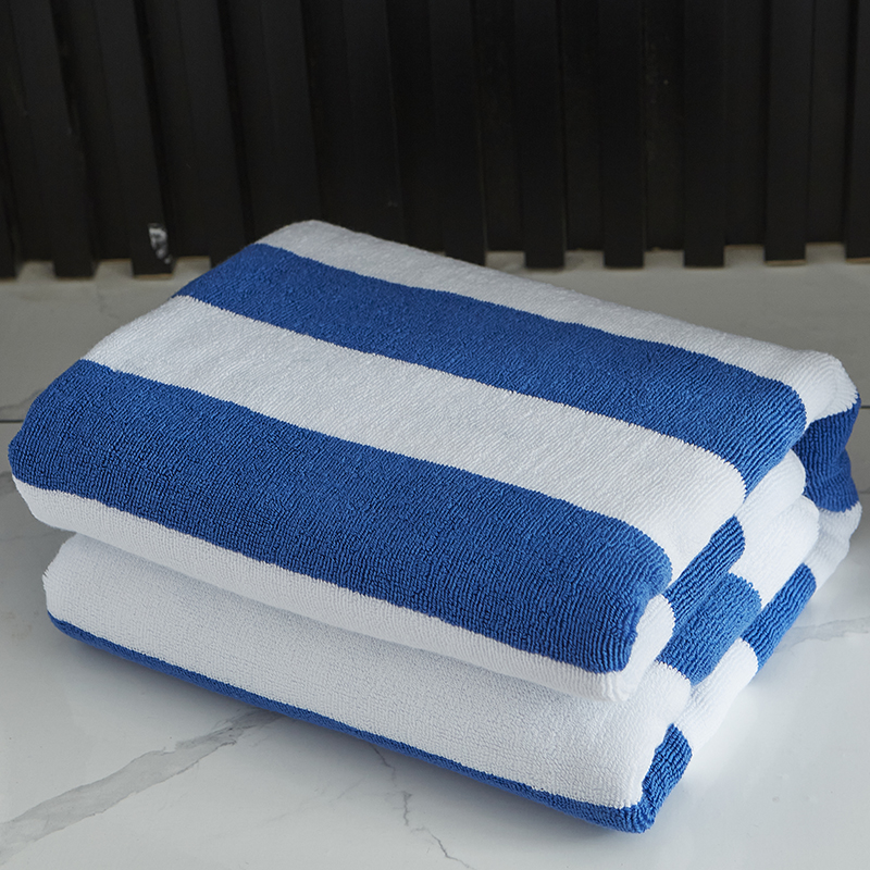 Yarn Dyed Blue White Stripe Beach Towel Pool Towel Yarn Dyed Blue White Stripe Beach Towel Pool Towel